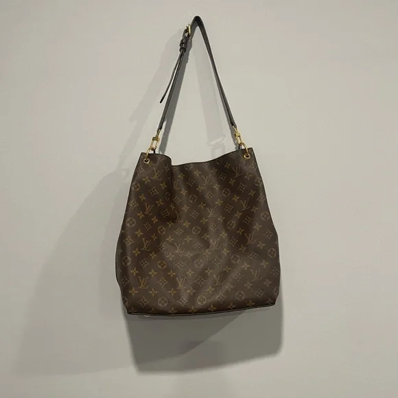 Louis Vuitton Dark Brown Monogram Shoulder Bag - Picture 2 of 3
